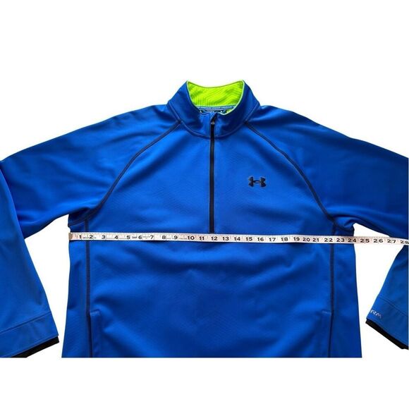 Under Armour Storm infrared 1/4 zip soft shell jacket in royal blue - XL - Picture 7 of 8